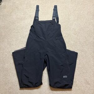 REI Co-op Snow Pants Mens Medium Black Insulated Bib Ski Stretch Shell Winter